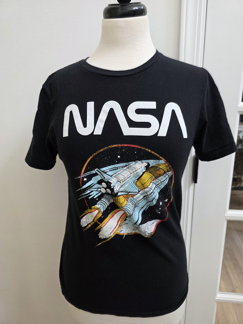NASA Black Short Sleeve Graphic Tee